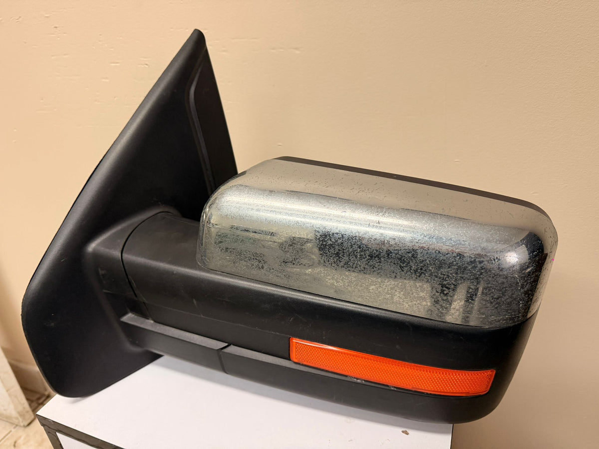 FORD F-150 2011-2014 Driver Mirror outside rear view Power; Heated; w/o Puddle Lamp; w/Memory; w/Signal; w/o Auto Dimmer; Chrome