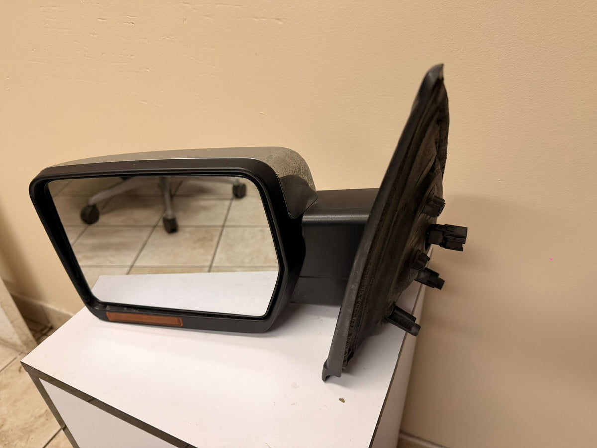 FORD F-150 2011-2014 Driver Mirror outside rear view Power; Heated; w/o Puddle Lamp; w/Memory; w/Signal; w/o Auto Dimmer; Chrome