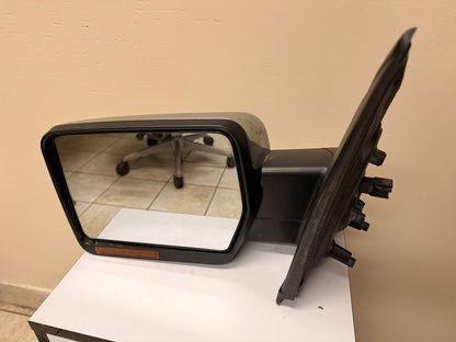 FORD F-150 2011-2014 Driver Mirror outside rear view Power; Heated; w/o Puddle Lamp; w/Memory; w/Signal; w/o Auto Dimmer; Chrome