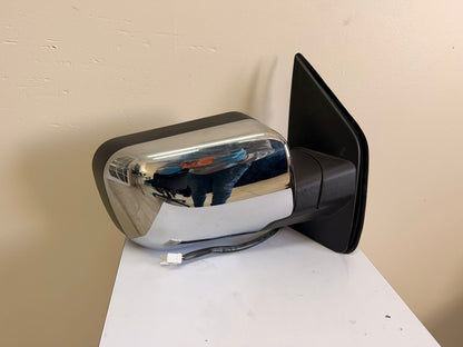 INFINITI/NISSAN QX56/ARMADA/PATHFINDER ARMADA/TITAN 2004-2015 Passenger Mirror outside rear view Power Heated w/Chrme Cover (SE Mdel w/o Big Tow Pkg)
