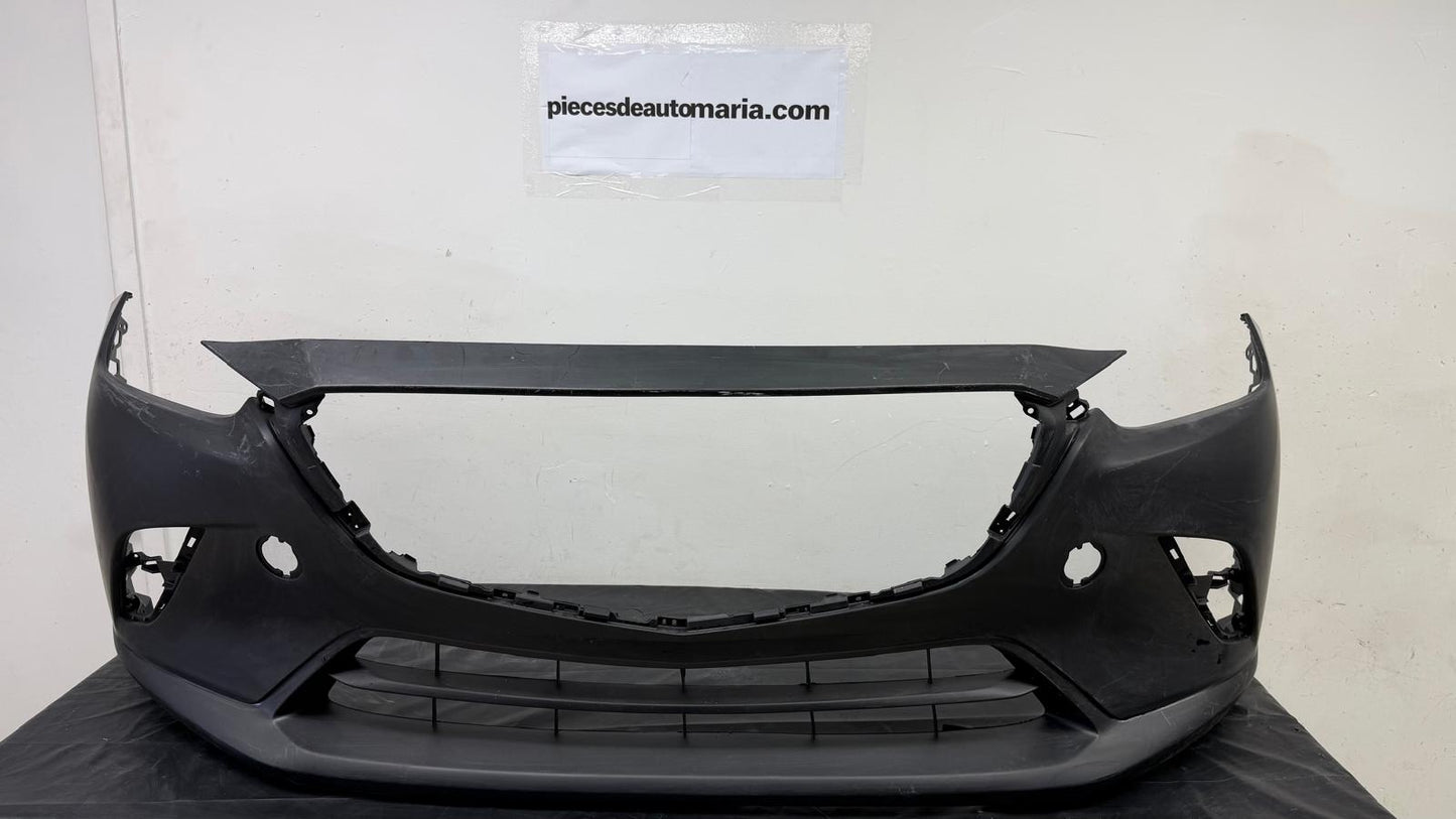 MAZDA CX-3 2016 2022 Front bumper cover w/o Chrome Mldg; Smooth Upper/Textured Center &amp; Lower; prime
