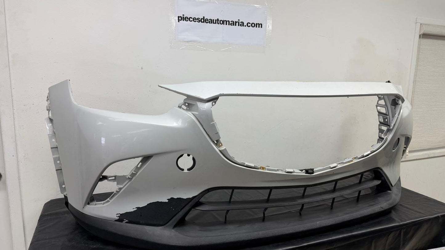 MAZDA CX-3 Front bumper cover 2016-2022 w/o Chrome Mldg; Smooth Upper/Textured Center & Lower  GREY