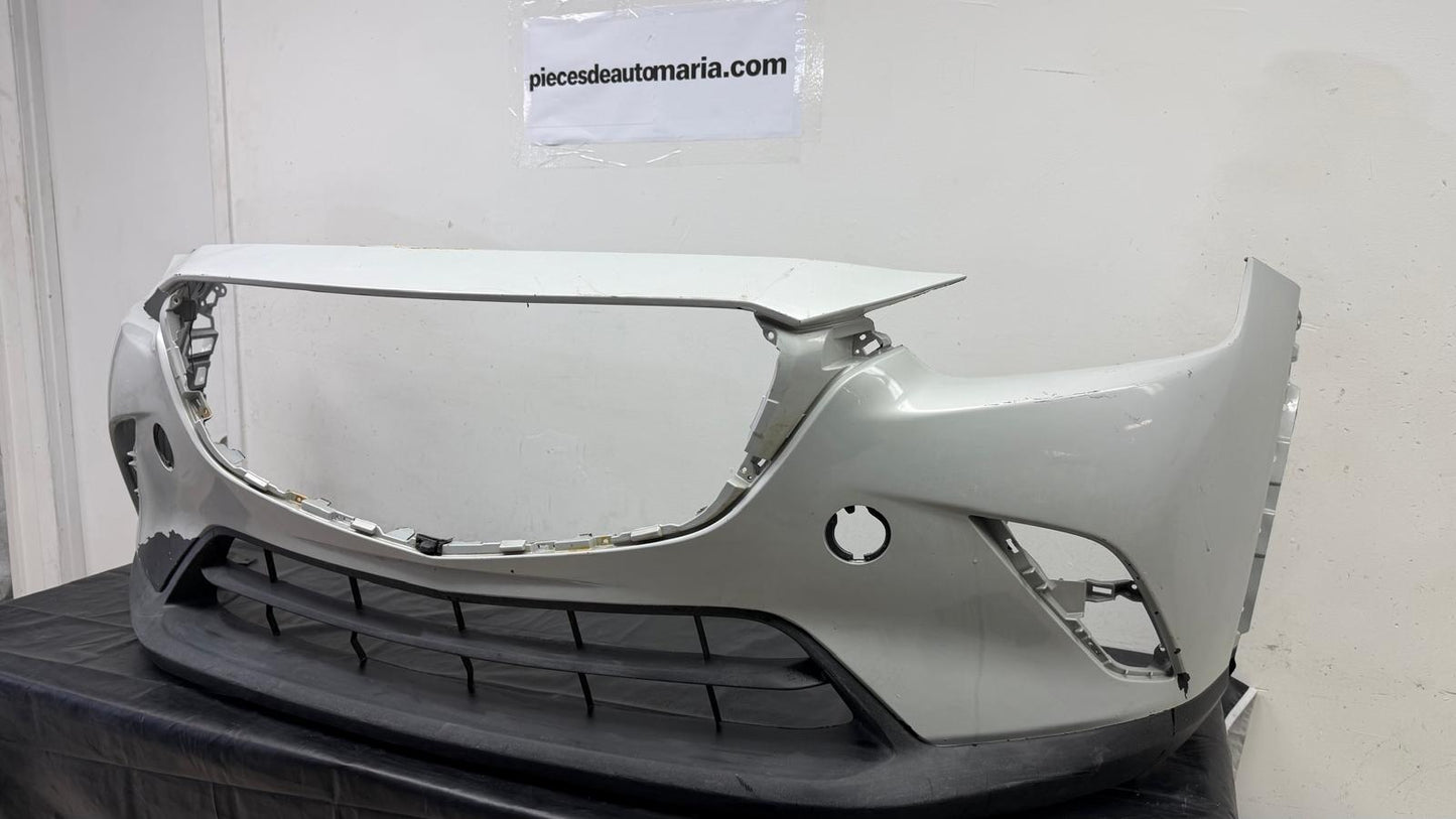 MAZDA CX-3 Front bumper cover 2016-2022 w/o Chrome Mldg; Smooth Upper/Textured Center & Lower  GREY