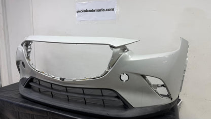 MAZDA CX-3 Front bumper cover 2016-2022 w/o Chrome Mldg; Smooth Upper/Textured Center & Lower  GREY