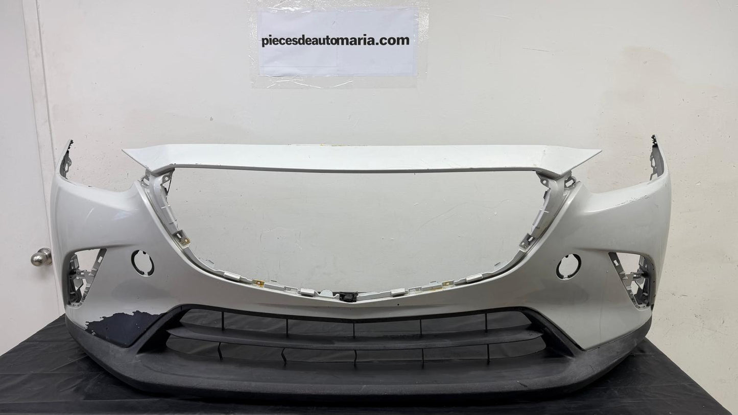 MAZDA CX-3 Front bumper cover 2016-2022 w/o Chrome Mldg; Smooth Upper/Textured Center & Lower  GREY