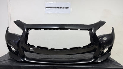 INFINITI Q50 Front bumper cover 2014-2017 BLACK COLOR  | BASE|PREMIUM; w/o Object Sensors