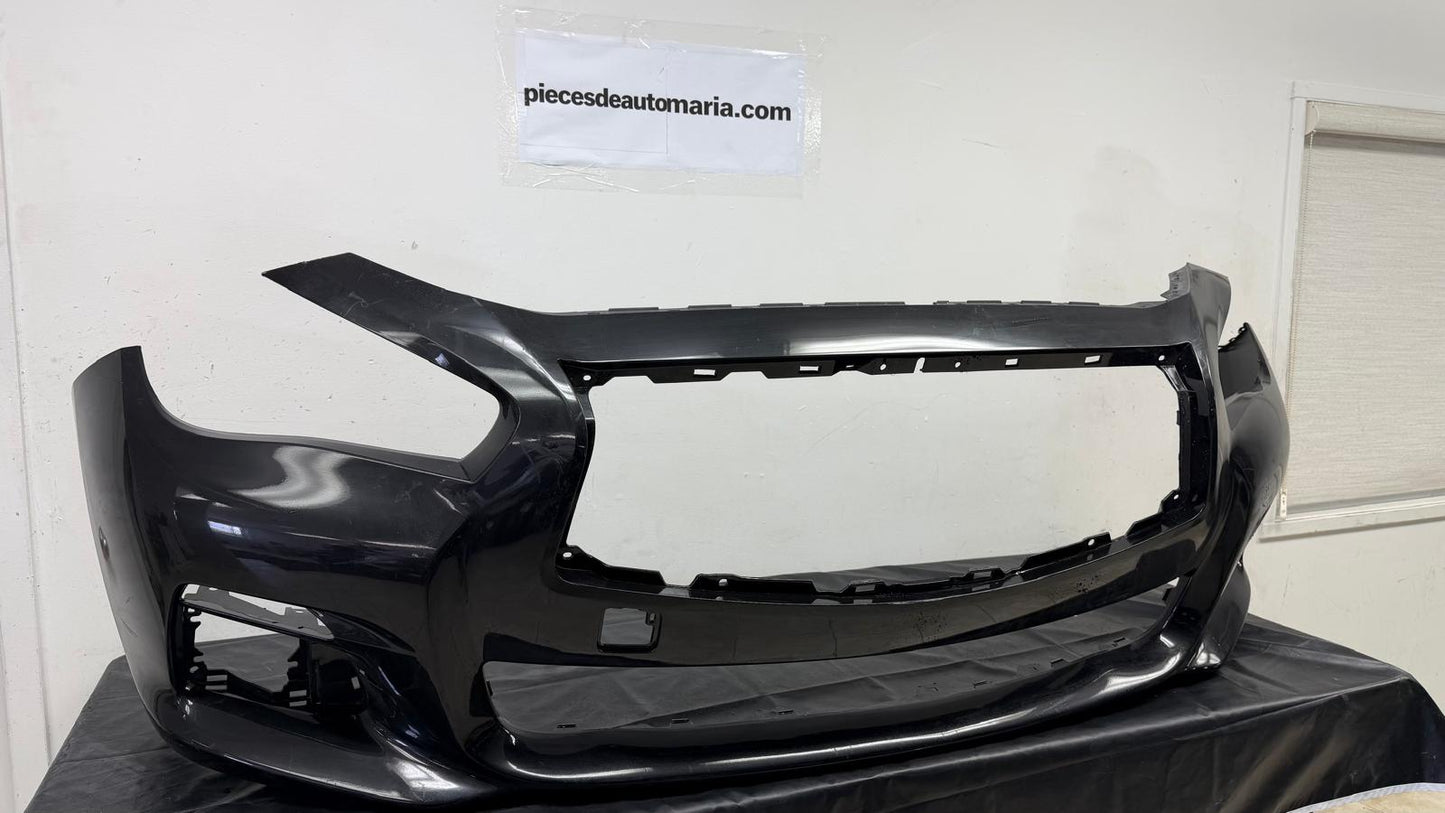 INFINITI Q50 Front bumper cover 2014-2017 BLACK COLOR  | BASE|PREMIUM; w/o Object Sensors