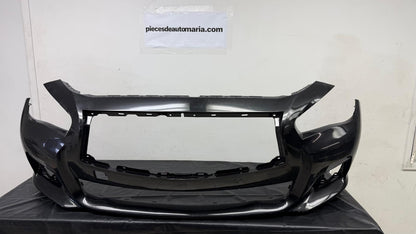 INFINITI Q50 Front bumper cover 2014-2017 BLACK COLOR  | BASE|PREMIUM; w/o Object Sensors