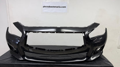 INFINITI Q50 Front bumper cover 2014-2017 BLACK COLOR  | BASE|PREMIUM; w/o Object Sensors