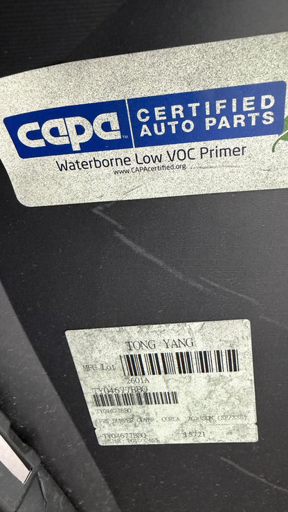 TOYOTA COROLLA 2020-2025 Front bumper cover SE|XSE; Sedan; Japan Built; prime