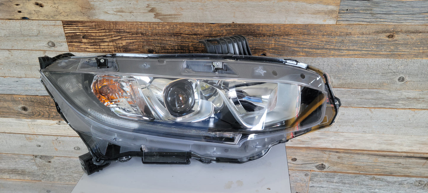 Honda CIVIC 2016-2020 | Passenger Headlamp assy composite | Halogen, Hatchback, Sport,Coupe