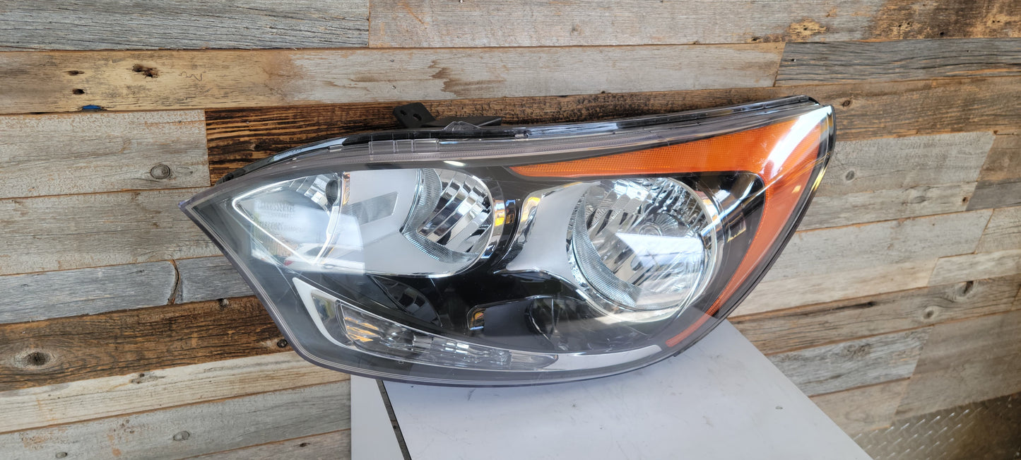 KIA RIO 2012 2017 Driver Headlamp assy composite H/B; w/o LED Position Lamp