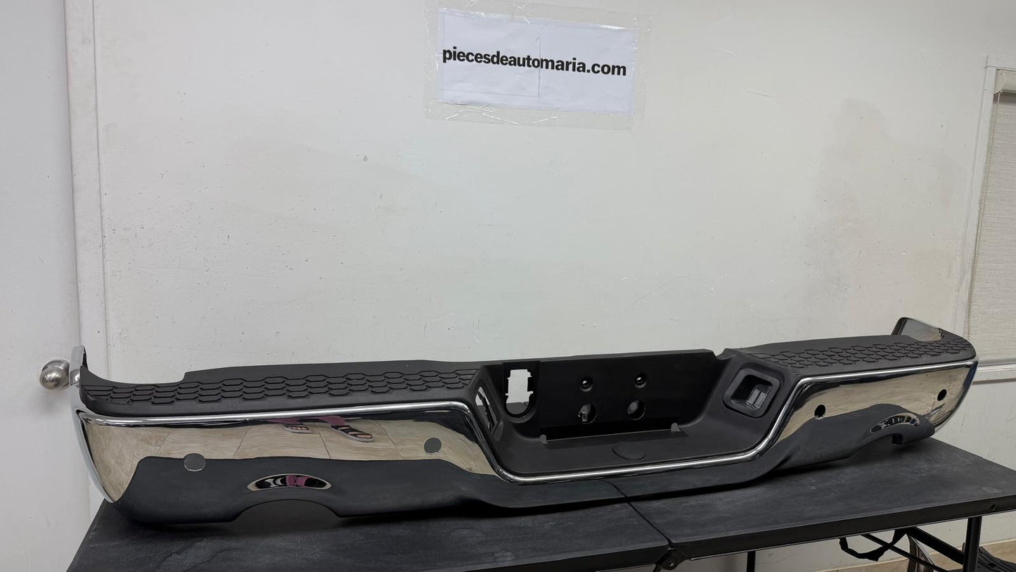 Dodge RAM 1500 / 1500 CLASSIC 2009-2024 | Rear bumper assembly w/dual exhaust| Chrome, w/ Park/Marker