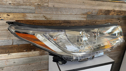 TOYOTA HIGHLANDER 2017-2019 Passenger Headlamp assy composite LE|LE PLUS|XLE; w/o Smoked Chrome Accent; w/o LED DRL; Chrome Bezel
