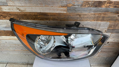 KIA RIO 2012-2017 Passenger Headlamp assy composite H/B; w/o LED Position Lamp