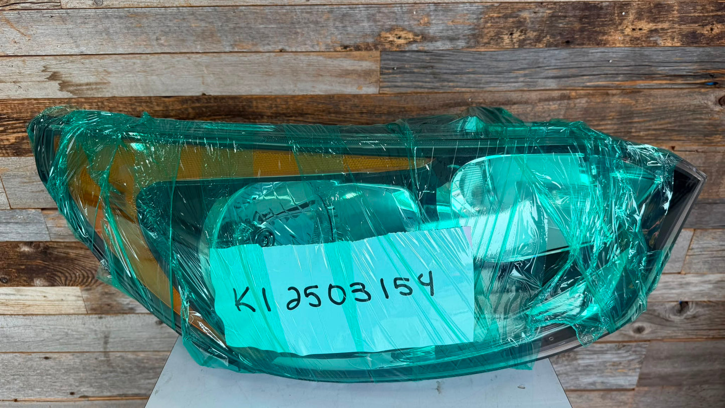 KIA RIO 2012-2017 Passenger Headlamp assy composite H/B; w/o LED Position Lamp
