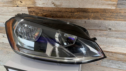 VOLKSWAGEN GOLF 2014-2017 Passenger Headlamp Halogen