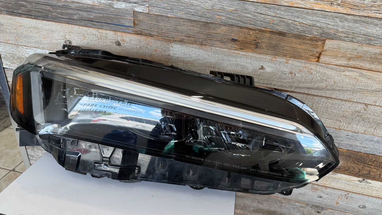HONDA CIVIC 2022-2025 Passenger Headlamp assy composite EX|LX; Canada Built