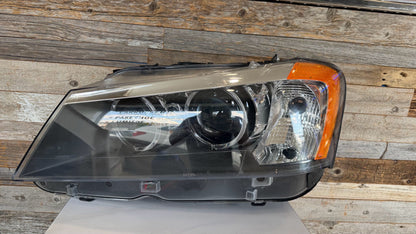 BMW X3 2011-2014 Driver Headlamp assy composite F25; Xenon; w/o Adaptive Headlamps