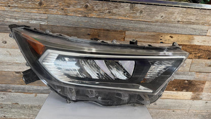 TOYOTA RAV4 2019-2021 Passenger Headlamp assy composite ADVENTURE|LIMITED|TRAIL|TRD|XLE|XLE PREMIUM; NA Built; Chrome Bezel
