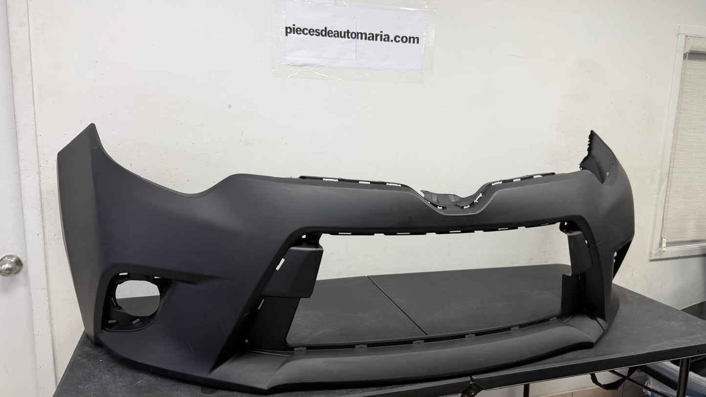 TOYOTA COROLLA 2014-2016 Front bumper cover CE|L|LE|LE ECO; w/o Chrome Grille Surround; prime