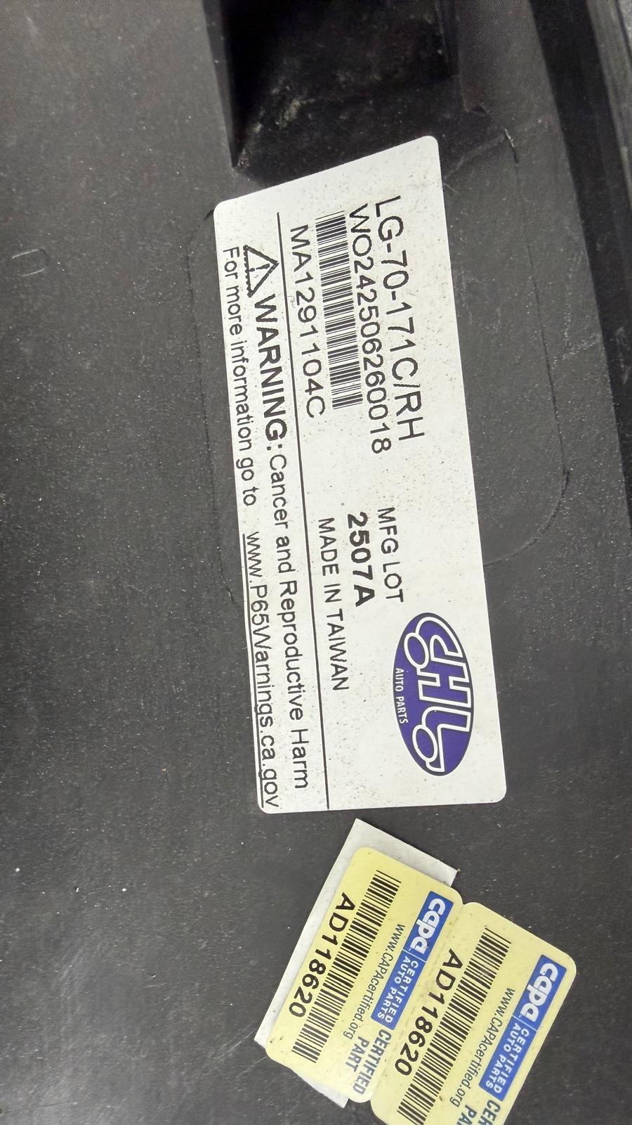 MAZDA CX-3 2016-2022 Passenger Front wheel opening molding