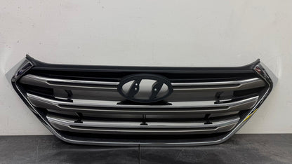 HYUNDAI TUCSON 2016-2017 Grille assy w/Pedestrian Recognition; To 5-16-16; Silver/Chrome Mldg