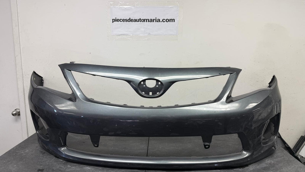 TOYOTA COROLLA 2011-2013 Front bumper cover BASE|CE|LE; Silver grey