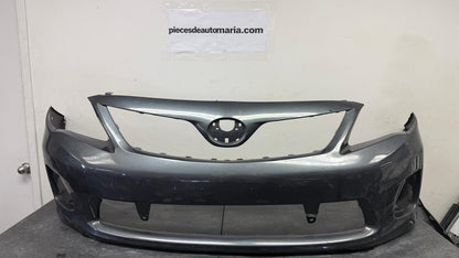 TOYOTA COROLLA 2011-2013 Front bumper cover BASE|CE|LE; Silver grey