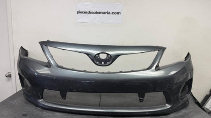 TOYOTA COROLLA 2011-2013 Front bumper cover BASE|CE|LE; Silver grey
