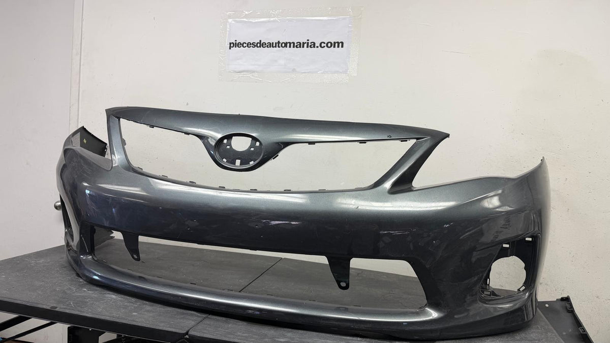 TOYOTA COROLLA 2011-2013 Front bumper cover BASE|CE|LE; Silver grey