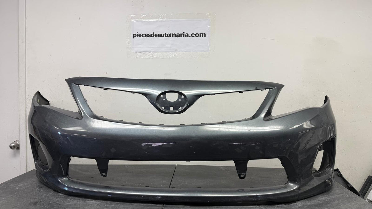 TOYOTA COROLLA 2011-2013 Front bumper cover BASE|CE|LE; Silver grey