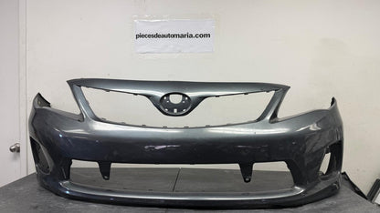 TOYOTA COROLLA 2011-2013 Front bumper cover BASE|CE|LE; Silver grey