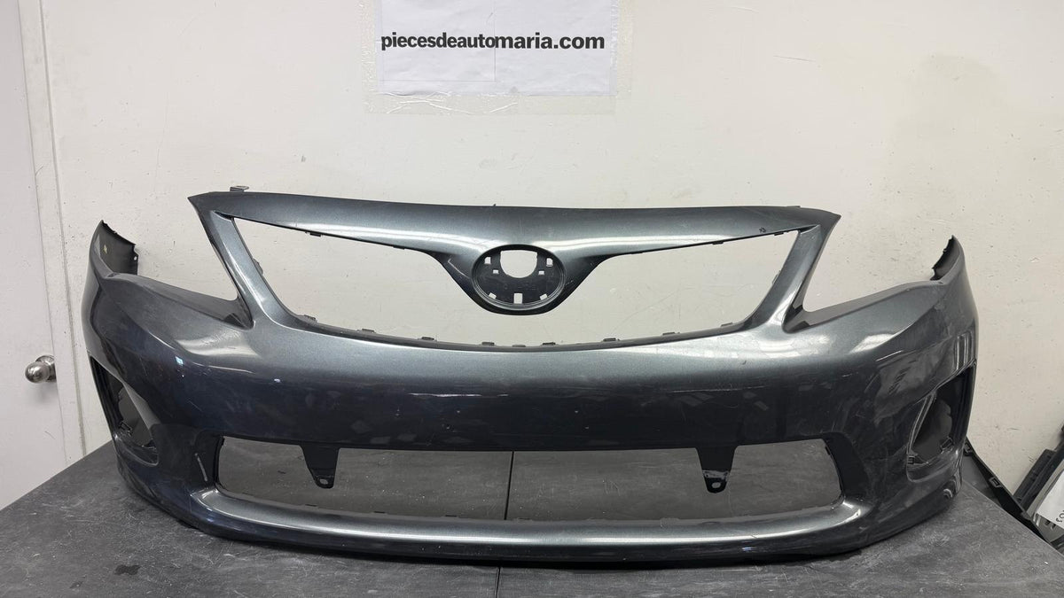 TOYOTA COROLLA 2011-2013 Front bumper cover BASE|CE|LE; Silver grey