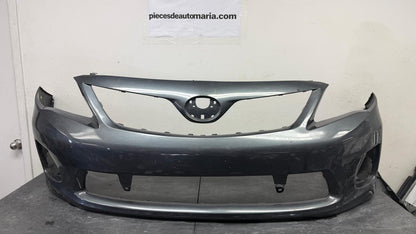 TOYOTA COROLLA 2011-2013 Front bumper cover BASE|CE|LE; Silver grey