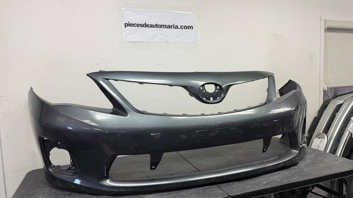 TOYOTA COROLLA 2011-2013 Front bumper cover BASE|CE|LE; Silver grey