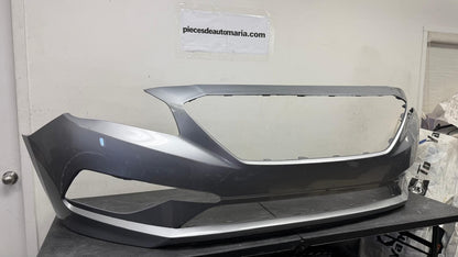 HYUNDAI SONATA 2015-2017 Front bumper cover 2.4L; Std Type; w/o Park Assist; prime