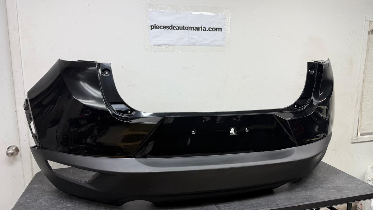 MAZDA CX-3 2016-2022 Rear bumper cover Hiroshima Plant; Smooth Upper/Textured Lower; BLACK COLOR