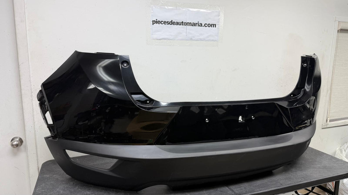 MAZDA CX-3 2016-2022 Rear bumper cover Hiroshima Plant; Smooth Upper/Textured Lower; BLACK COLOR