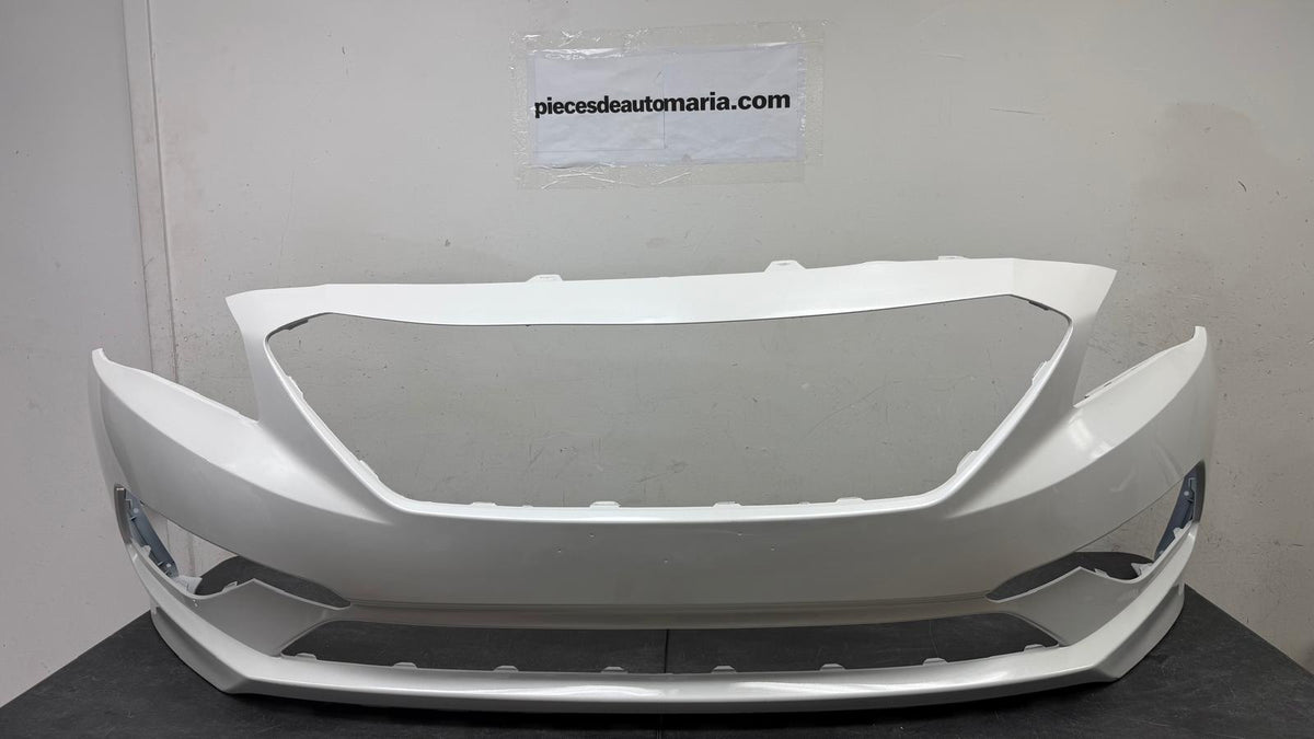 HYUNDAI SONATA 2015-2017 Front bumper cover 2.4L; Std Type; w/o Park Assist; prime WHITE PEARL
