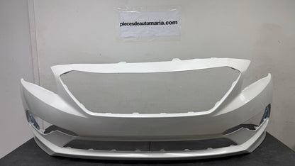 HYUNDAI SONATA 2015-2017 Front bumper cover 2.4L; Std Type; w/o Park Assist; prime WHITE PEARL