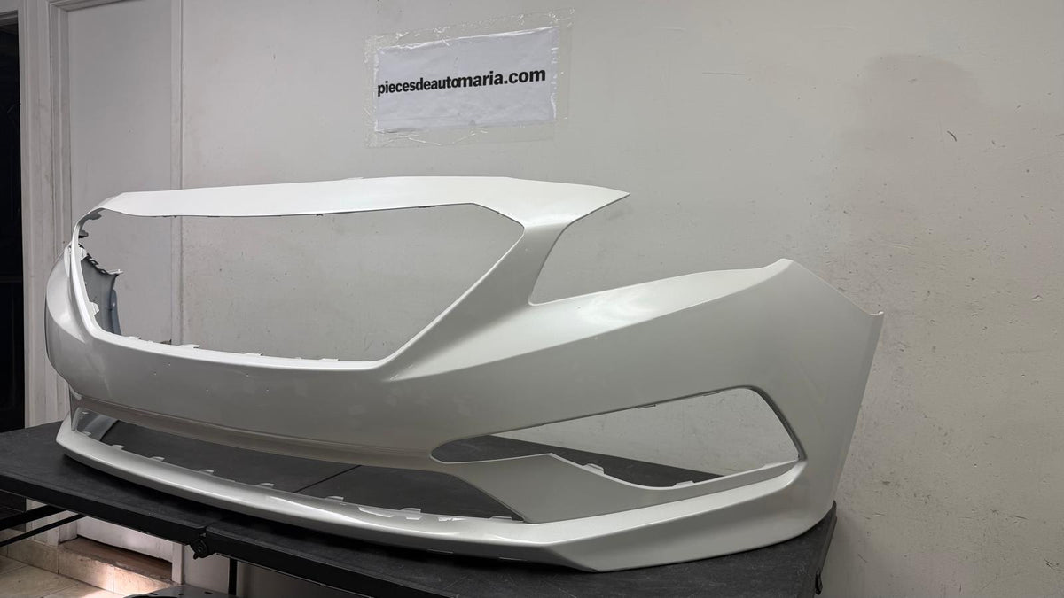 HYUNDAI SONATA 2015-2017 Front bumper cover 2.4L; Std Type; w/o Park Assist; prime WHITE PEARL