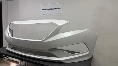 HYUNDAI SONATA 2015-2017 Front bumper cover 2.4L; Std Type; w/o Park Assist; prime WHITE PEARL