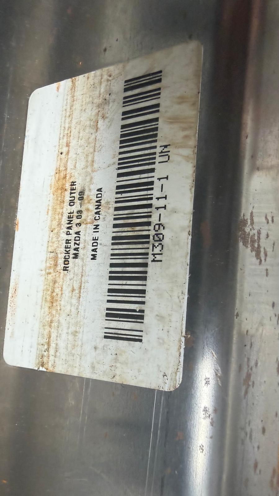 Rocker Panel Outer Mazda 3 2003-2009