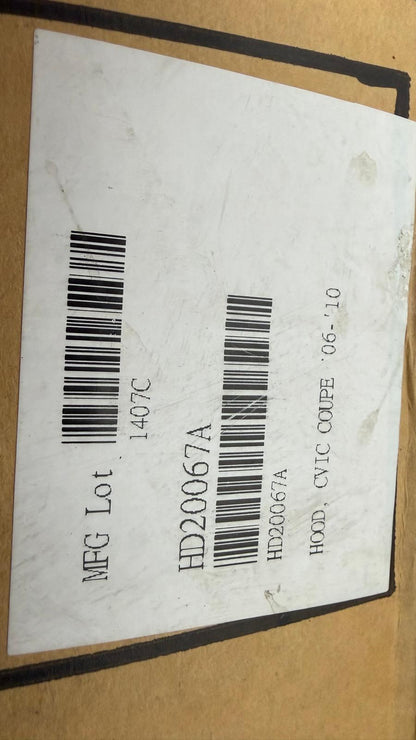 HONDA CIVIC 2006-2011 Hood panel assy 2dr coupe