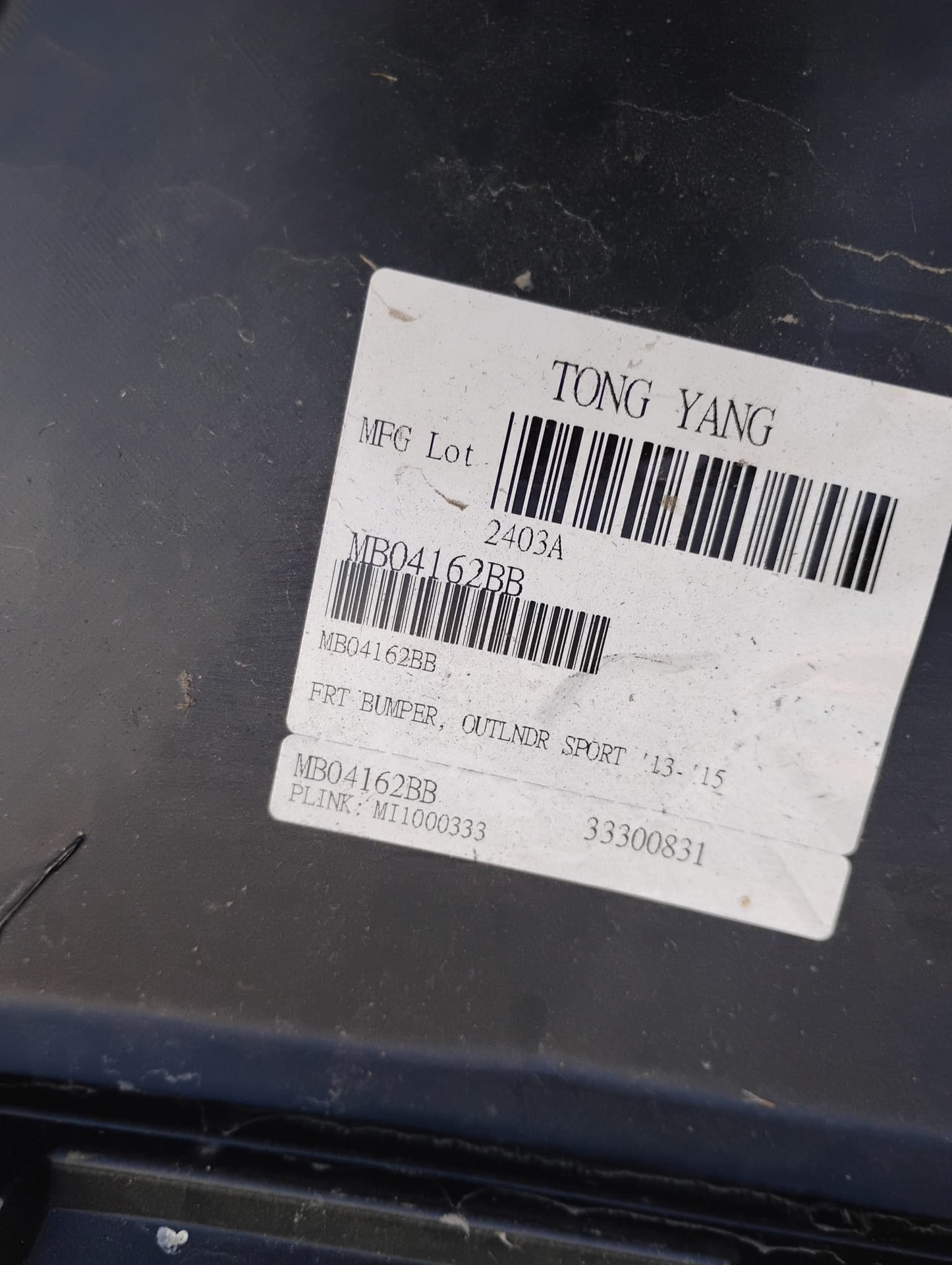 MITSUBISHI OUTLANDER RVR 2013-2015 FRONT BUMPER OCCASION!