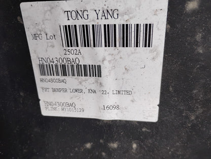 HYUNDAI KONA 2022 2022 Front bumper cover lower LIMITED; Black