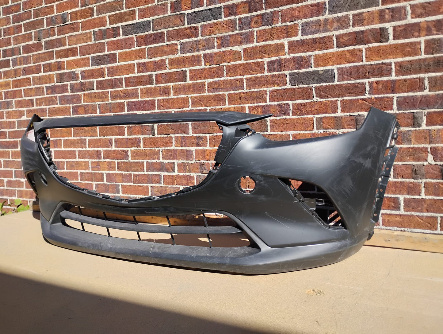 MAZDA CX-3 2016 2022 Front bumper cover w/o Chrome Mldg; Smooth Upper/Textured Center &amp; Lower; prime