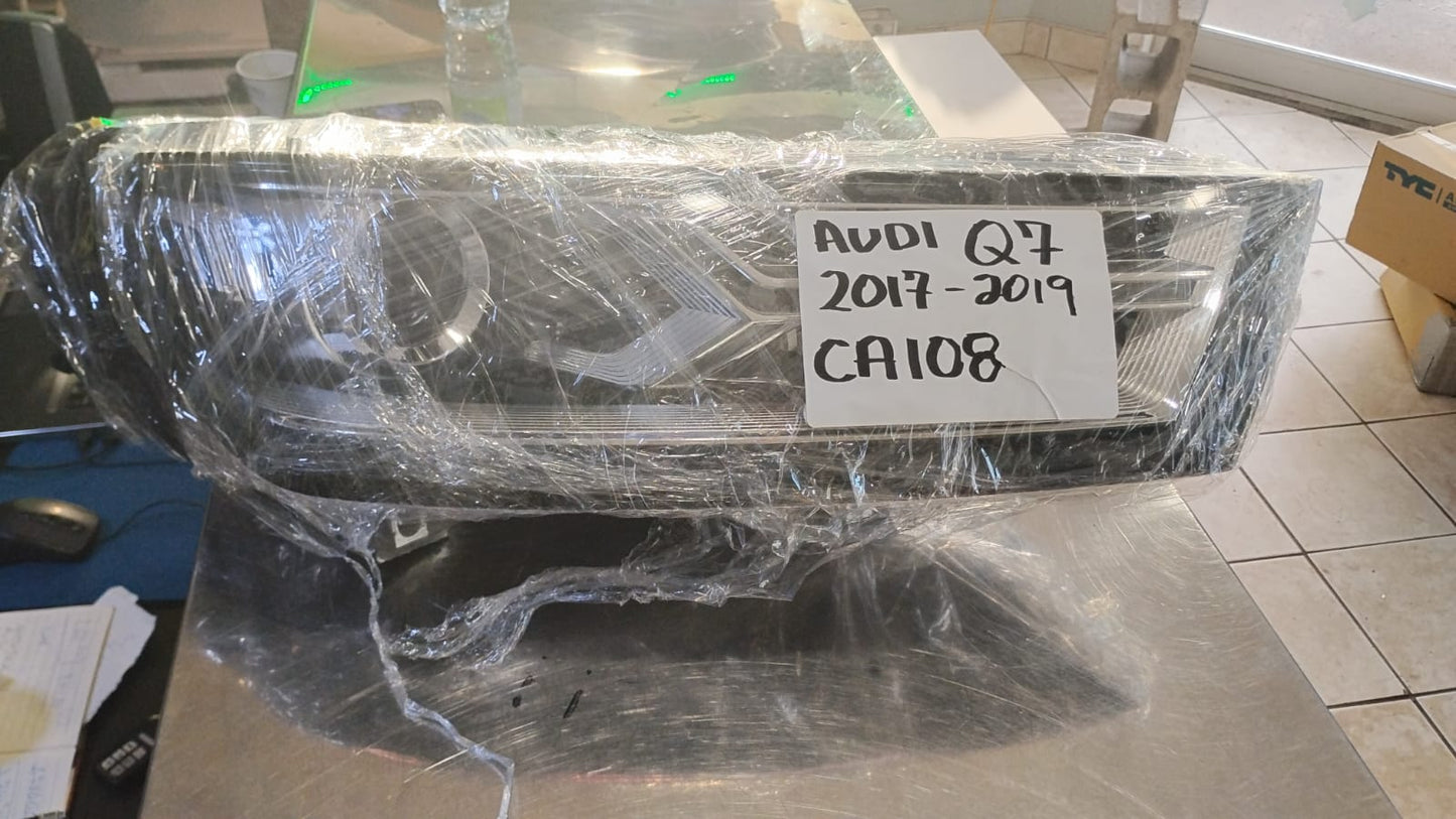 AUDI Q7 2017 2019 Passenger Headlamp assy composite Xenon