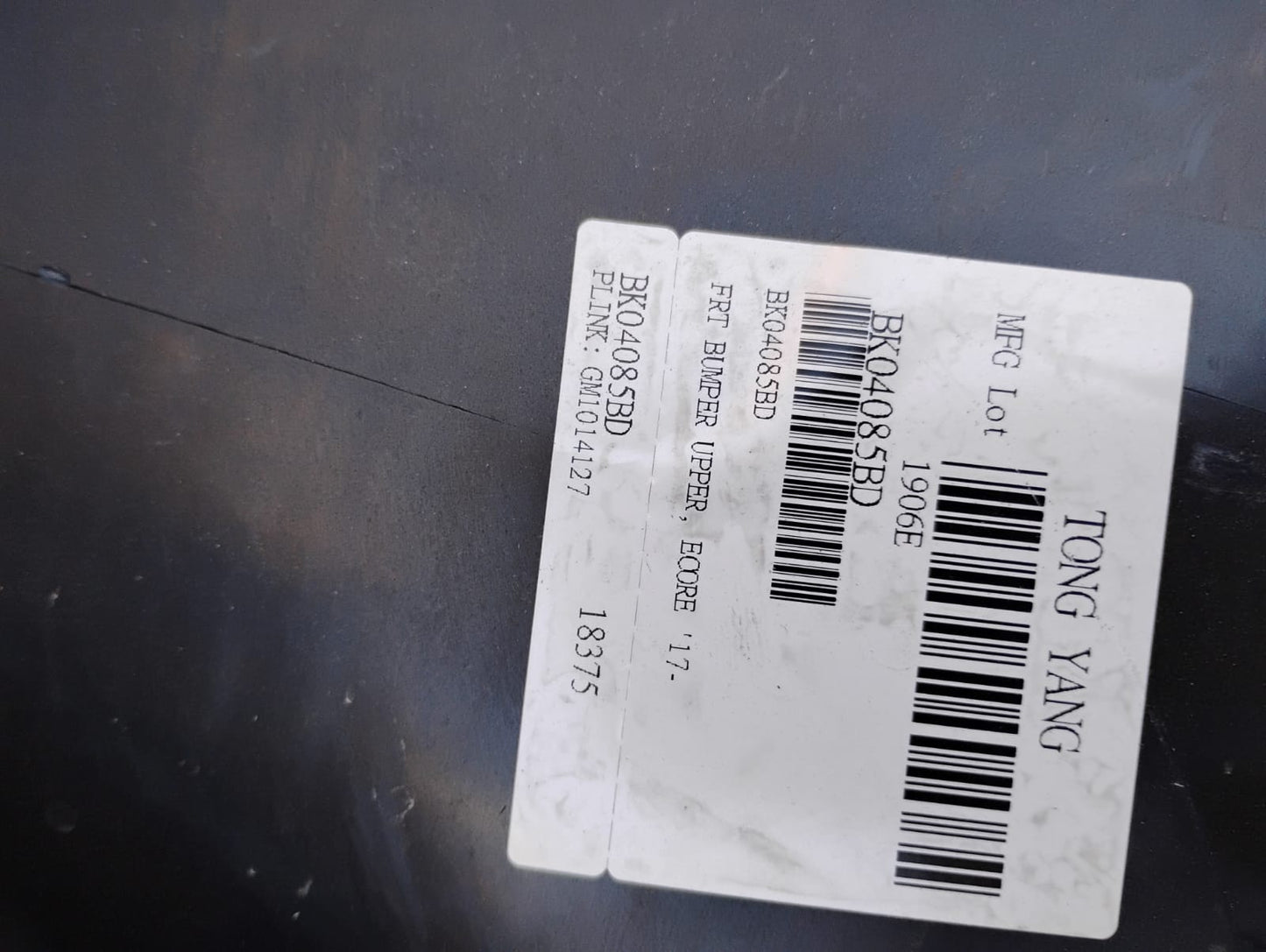 BUICK ENCORE FT UPP BMP +FOG -PARK AID ENCORE 17-20